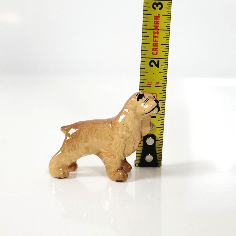 Vintage Hagen-Renaker Miniature Cocker Spaniel Dog Figurine, fawn- standing- 60s - Picture 8 of 16